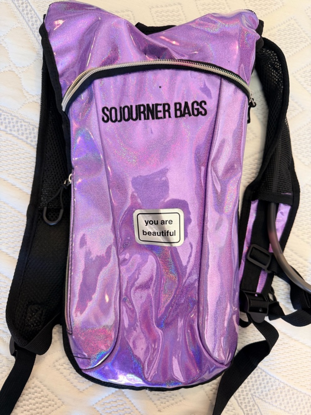 Sojourner Bags Iridescent Purple Backpack - You Are Beautiful